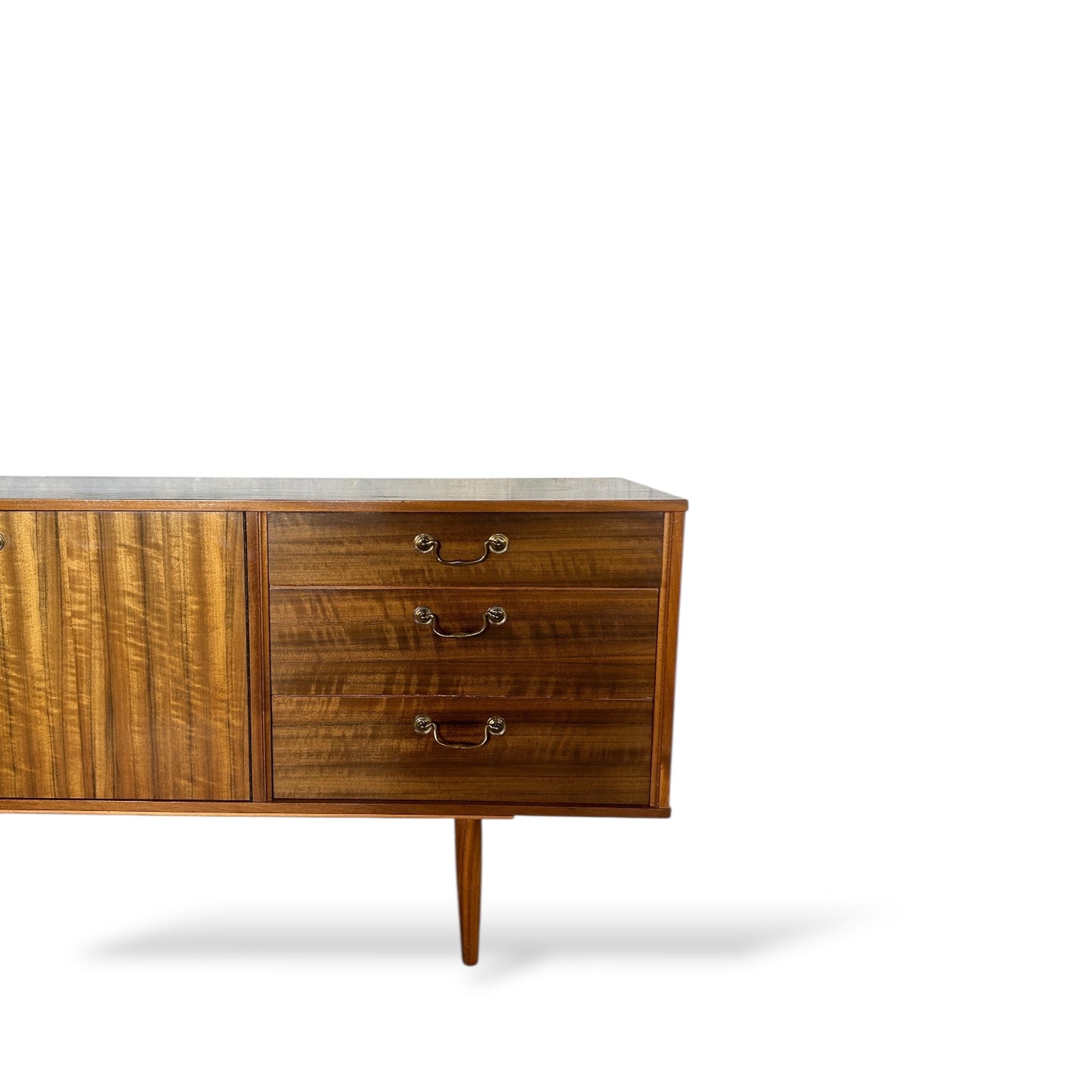 Morris of Glasgow Mid Century Walnut Sideboard – Vintage Credenza