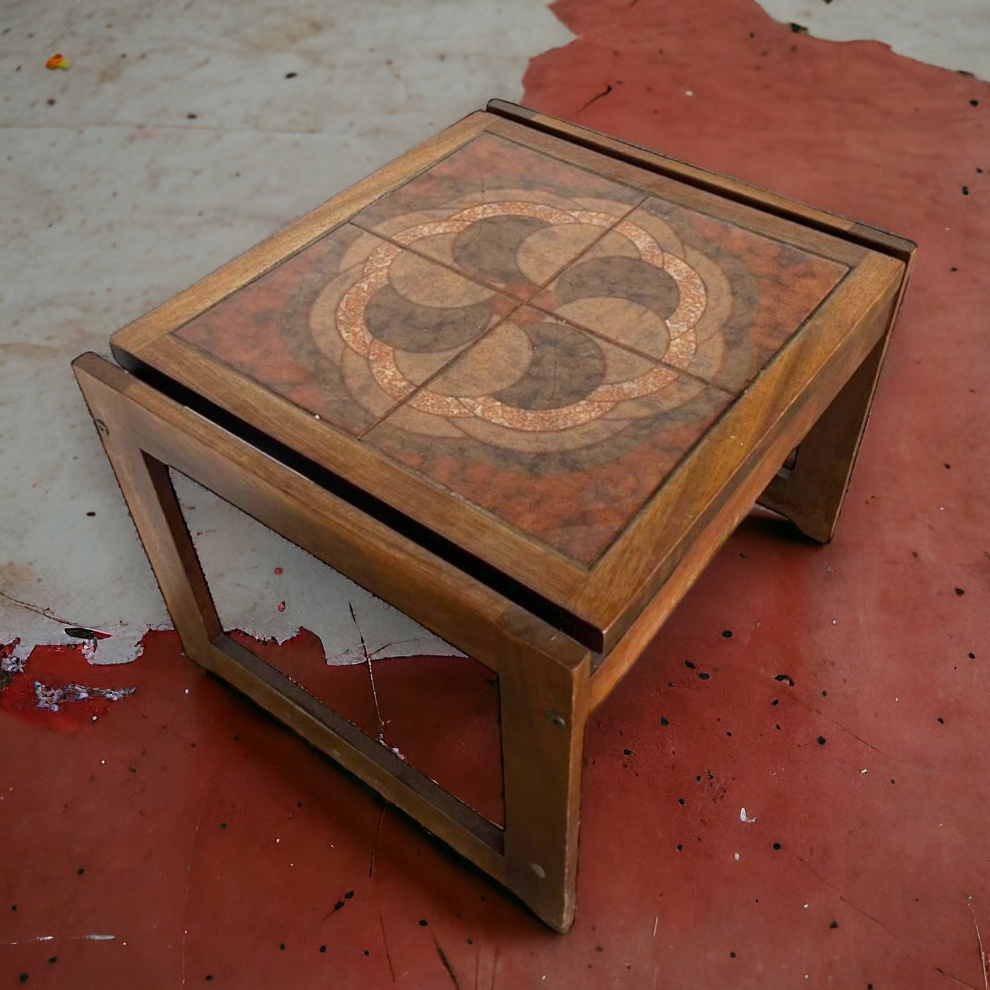 Mid Century Danish Tile Coffee Table