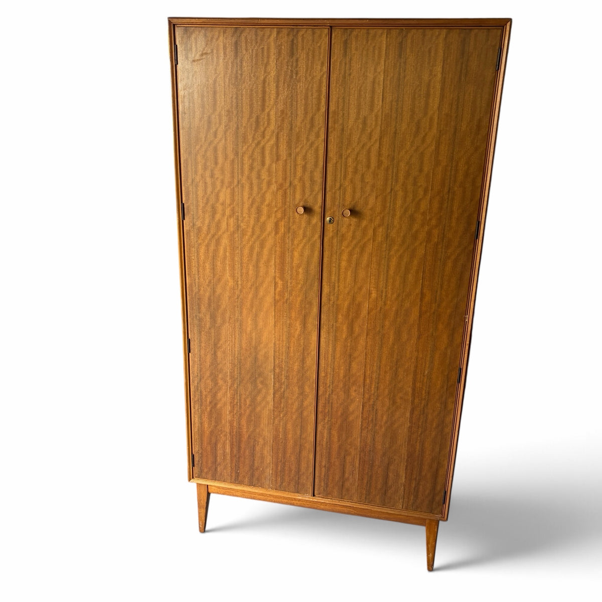Alfred Cox walnut and teak double wardrobe retailed by Heal's – photo 9