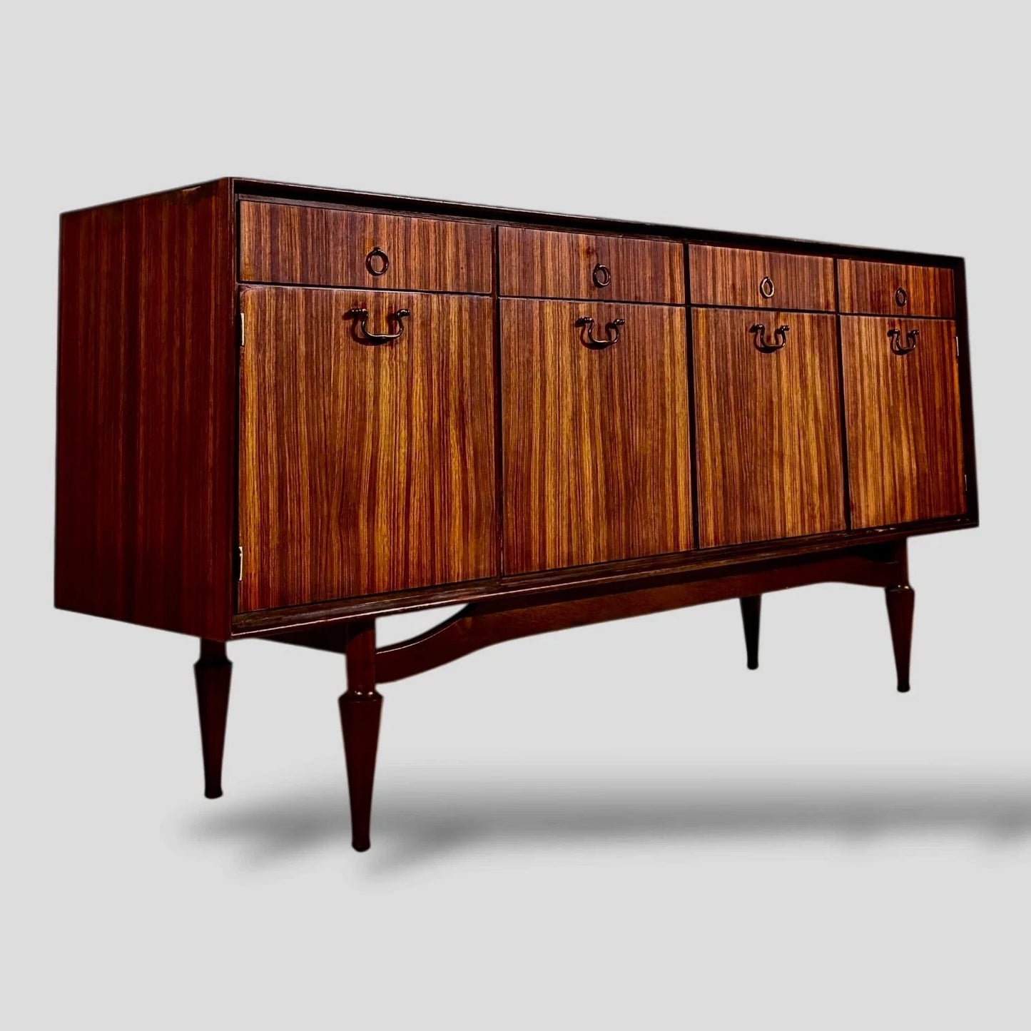 Greaves & Thomas Mid Century Walnut & Teak Sideboard Drinks Cabinet – image 6
