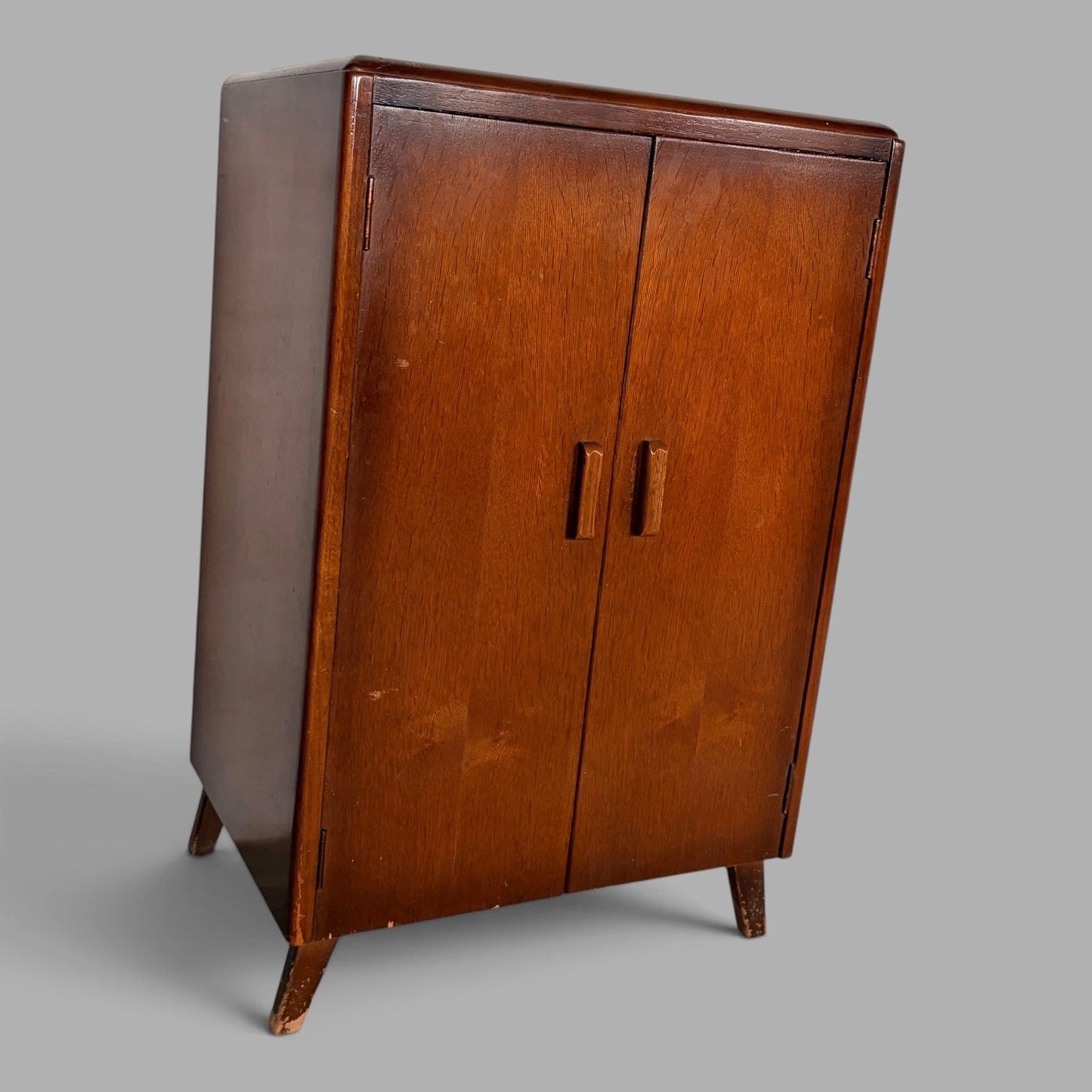 Arts & Crafts Oak Record Cabinet / Vinyl Storage Cupboard – image 6