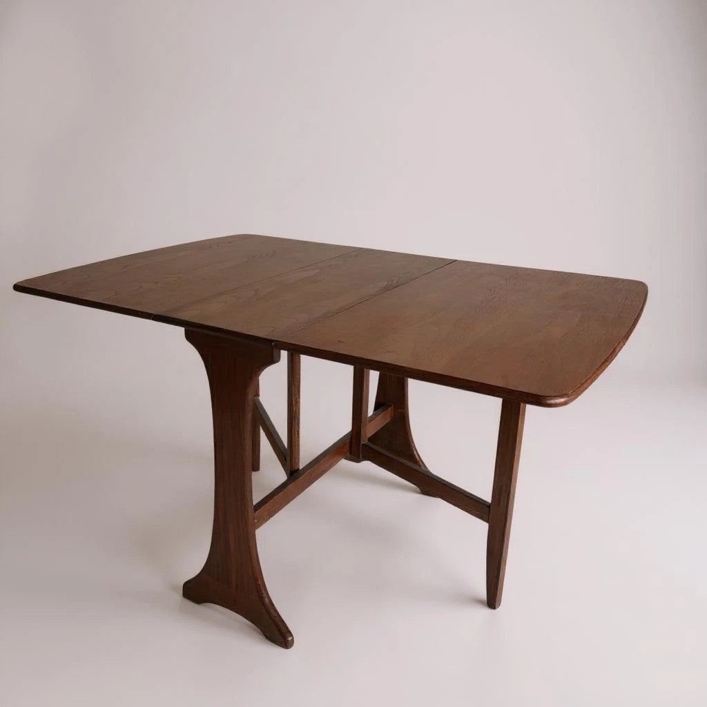 Mid Century Modern G Plan Drop Leaf Extending Dining Table