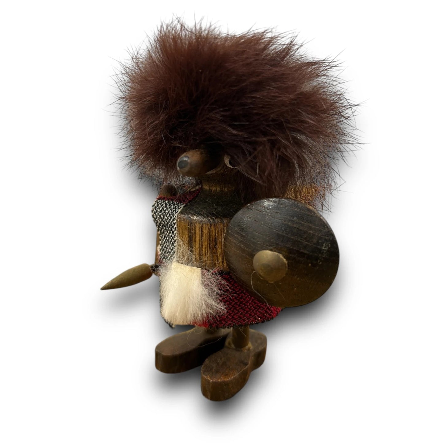 Mid Century Japanese Warrior Teak Wood Gonk