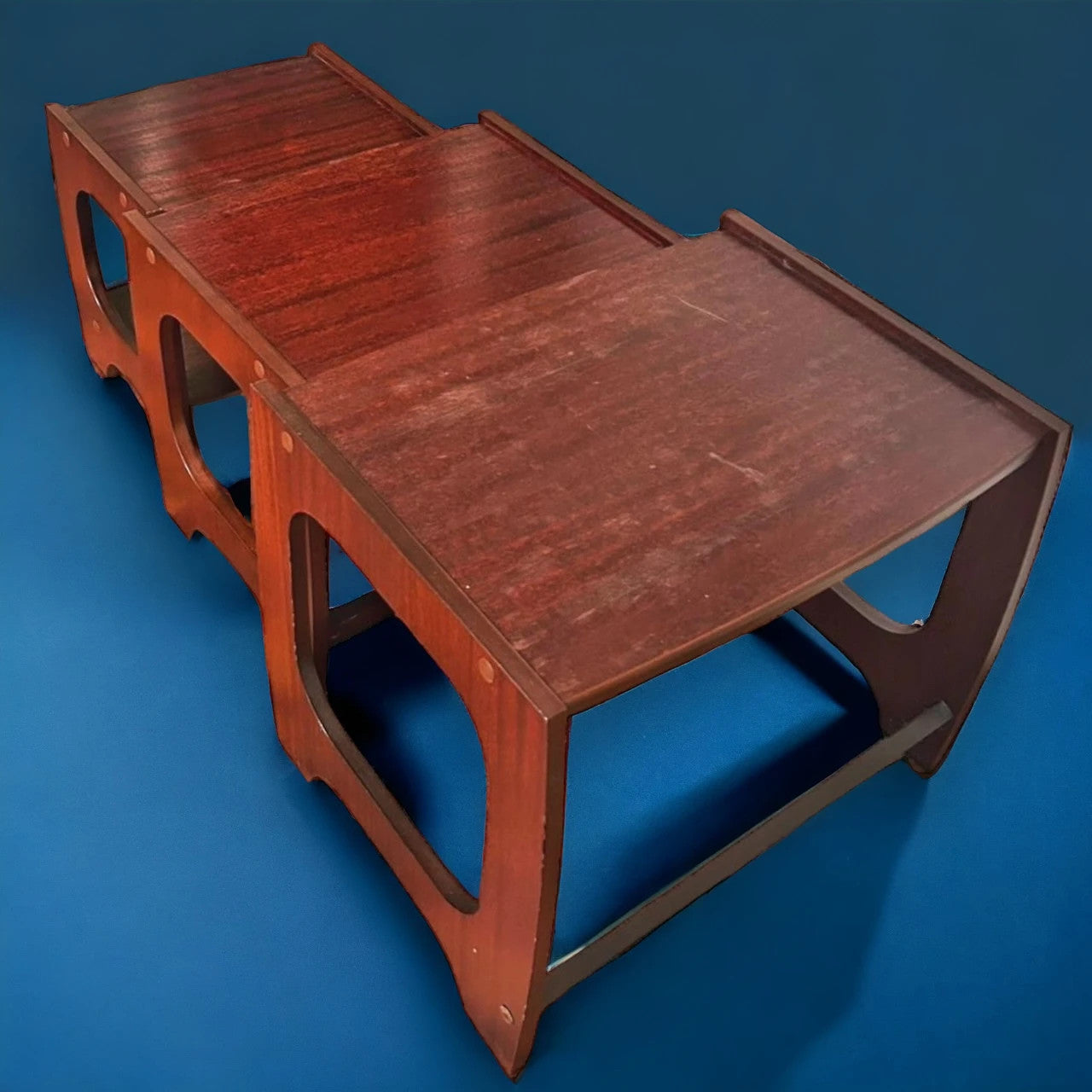 Mid Century Set of 3 Nesting Tables