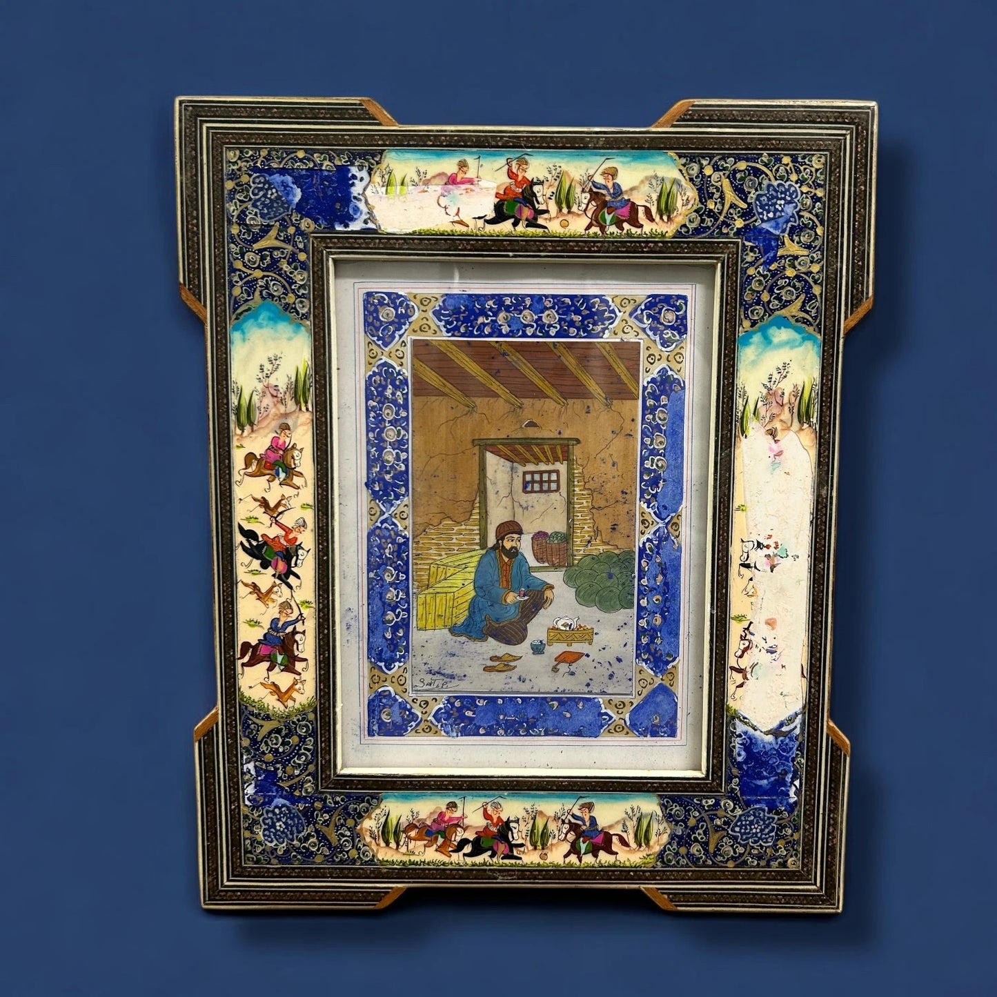Vintage Persian Watercolour Painting