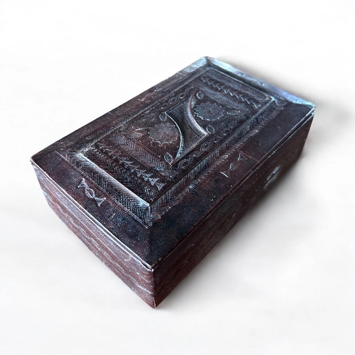 Mid Century African Tuareg Leather Box