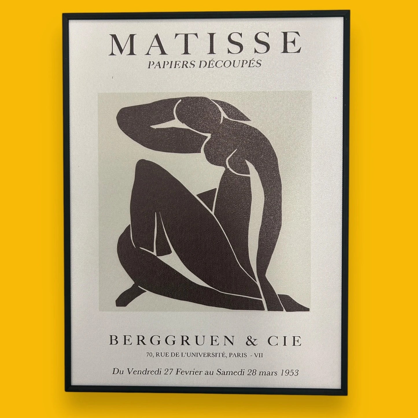 Vintage Henri Matisse Abstract Framed Art