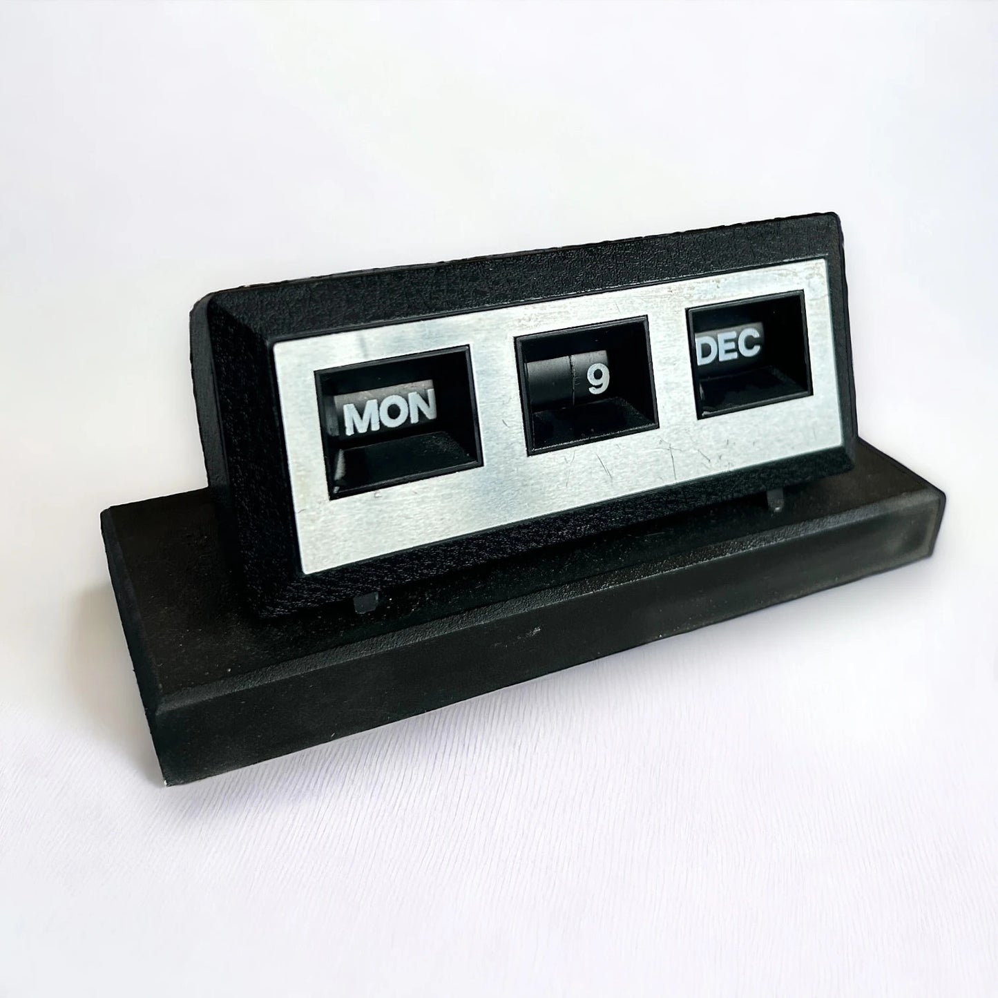 Mid Century Black Perpetual Desk Calendar