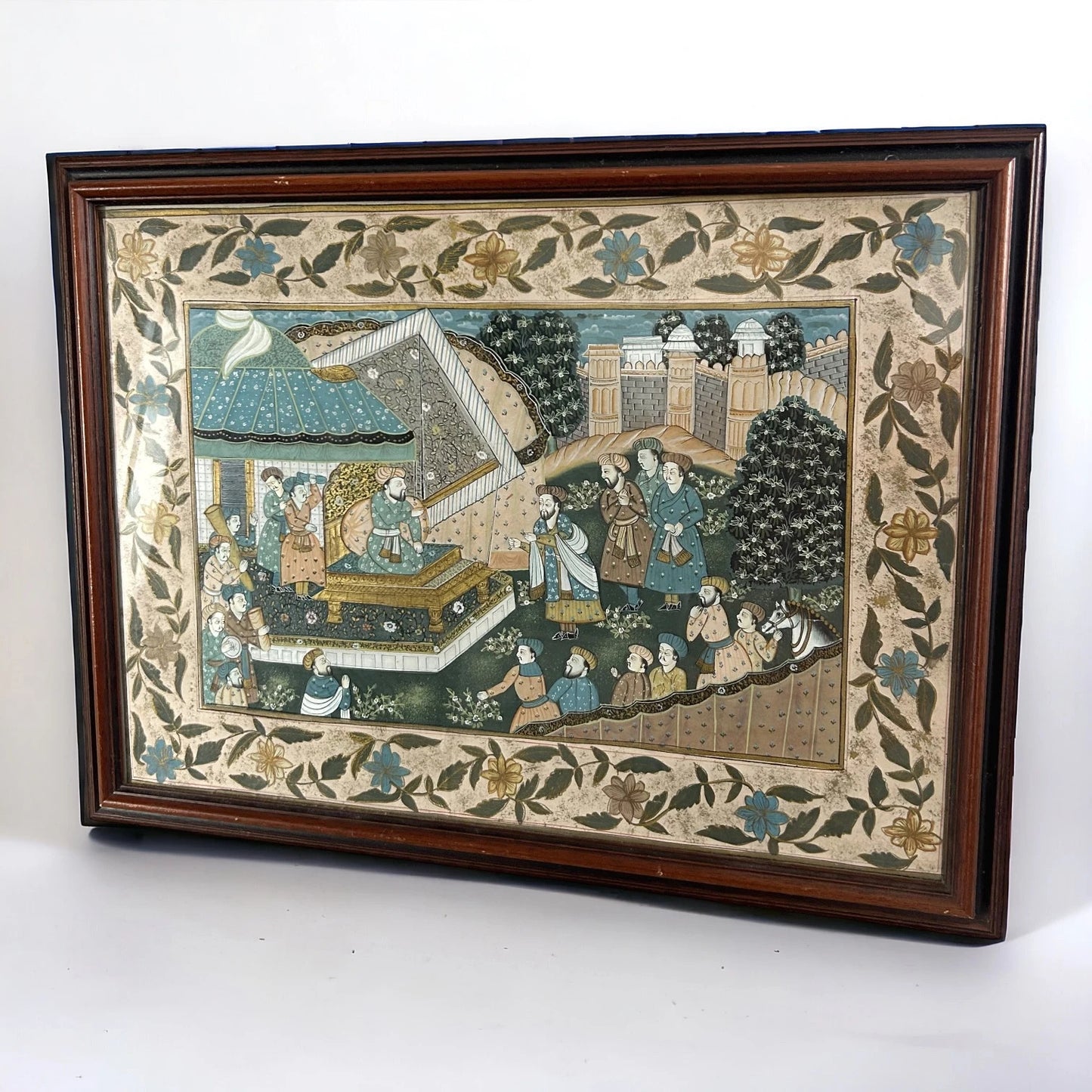 Vintage Persian Scenery Picture Frame