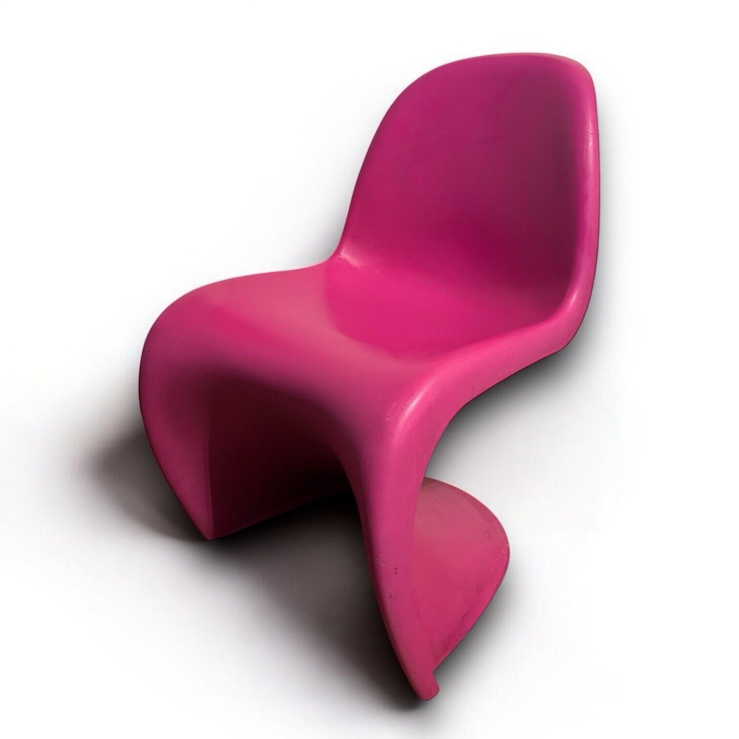 vintage vitra verner panton hot pink chair