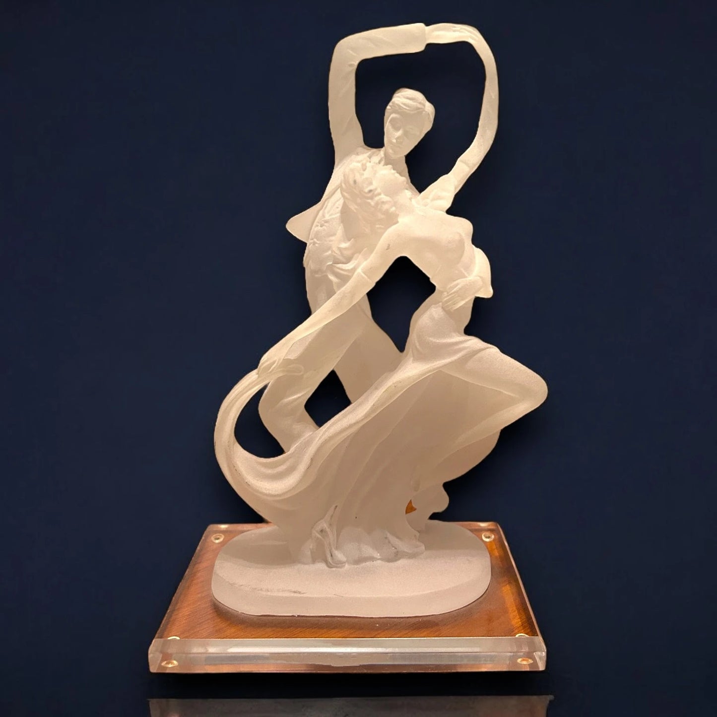 Vintage 1990s Lucite Art Deco Style Sculpture