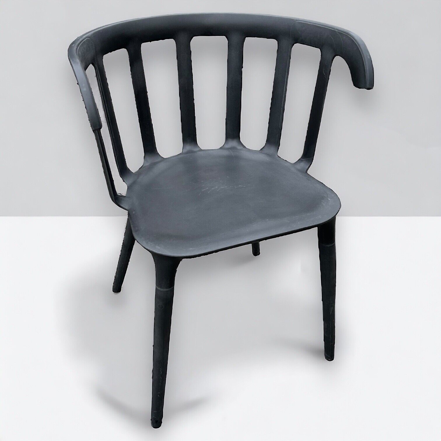 Ikea PS 2012 Black Plastic Chair By Marcus Arvonen