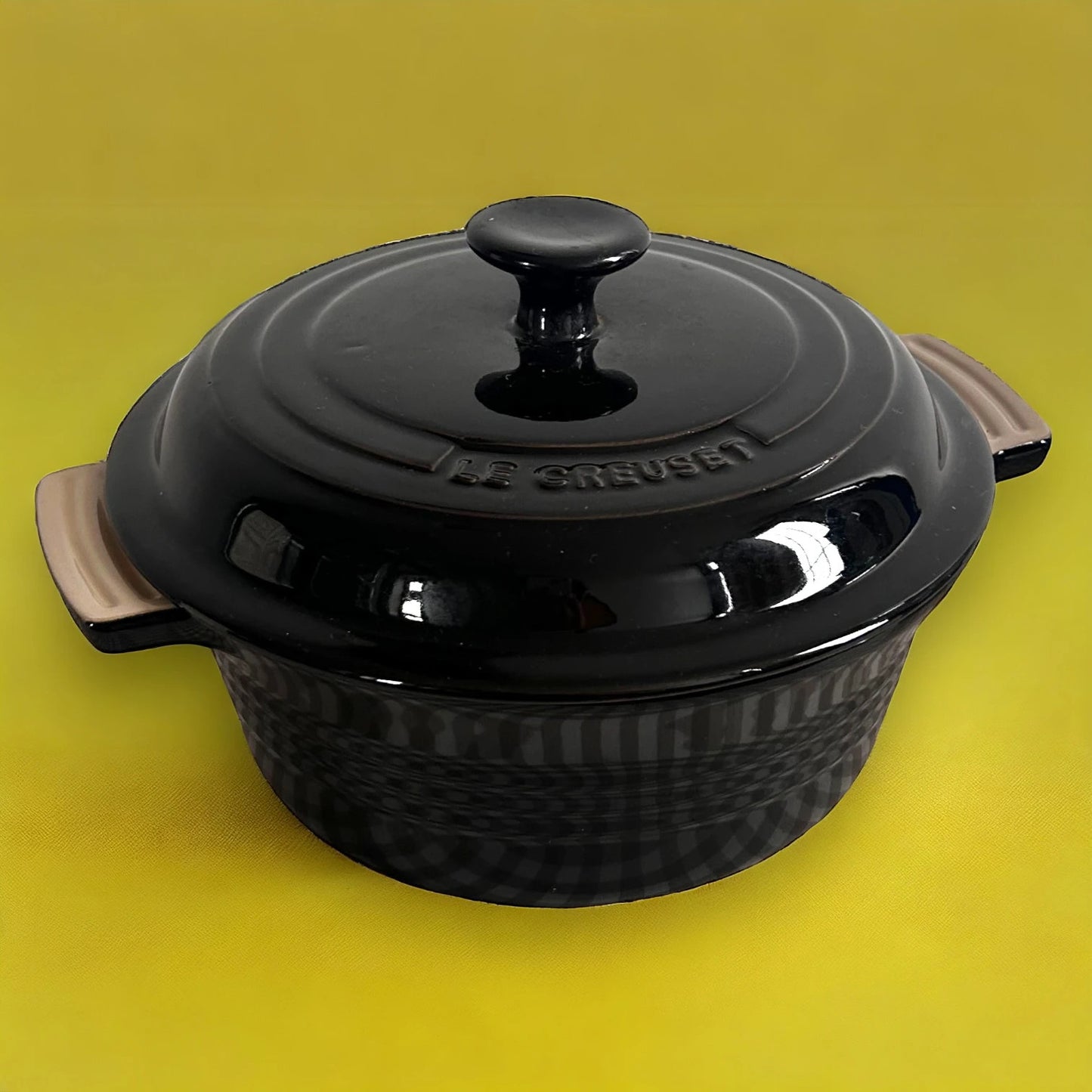 Le Creuset Black Cast Iron Casserole Dish