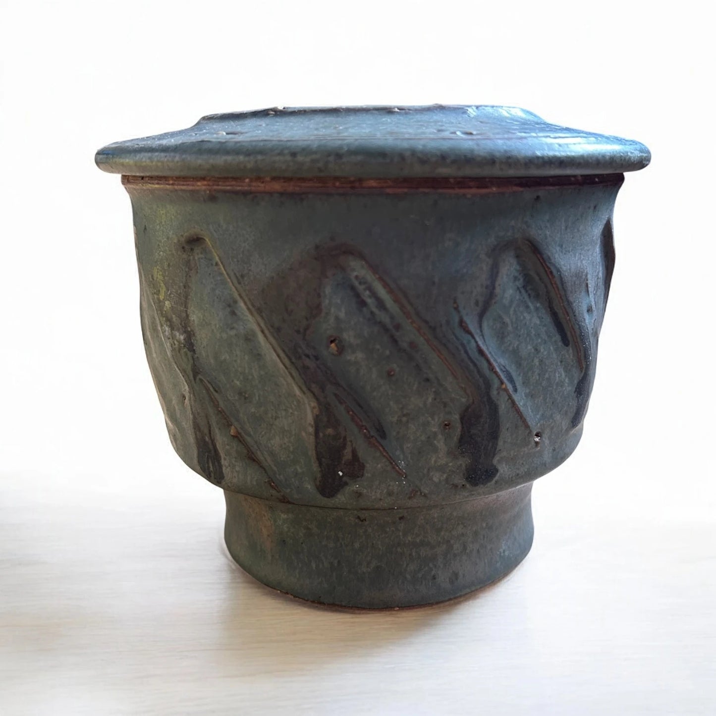 Vintage Studio Pottery by Averil Ainley Lidded Planter Pot