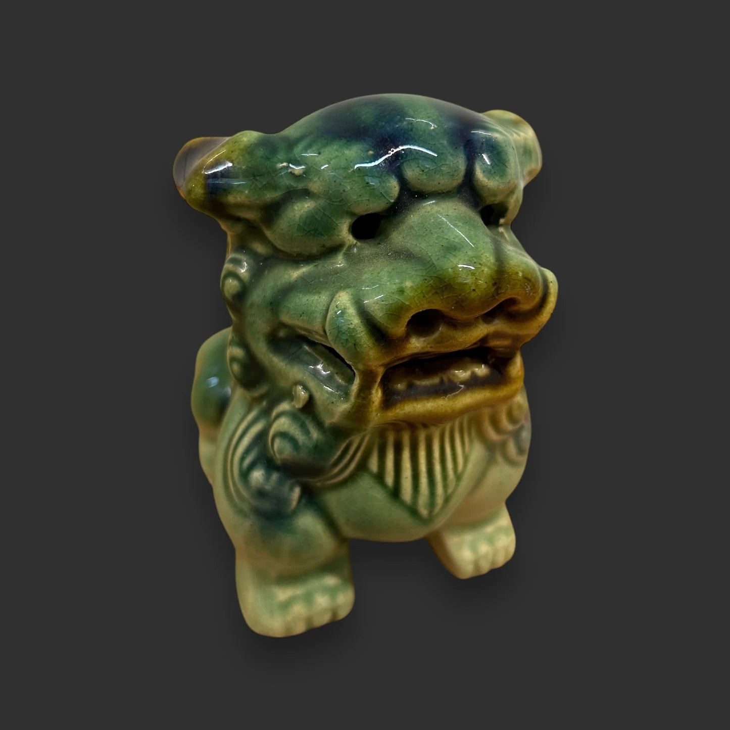 Vintage 1970s Chinese ceramic foo dog
