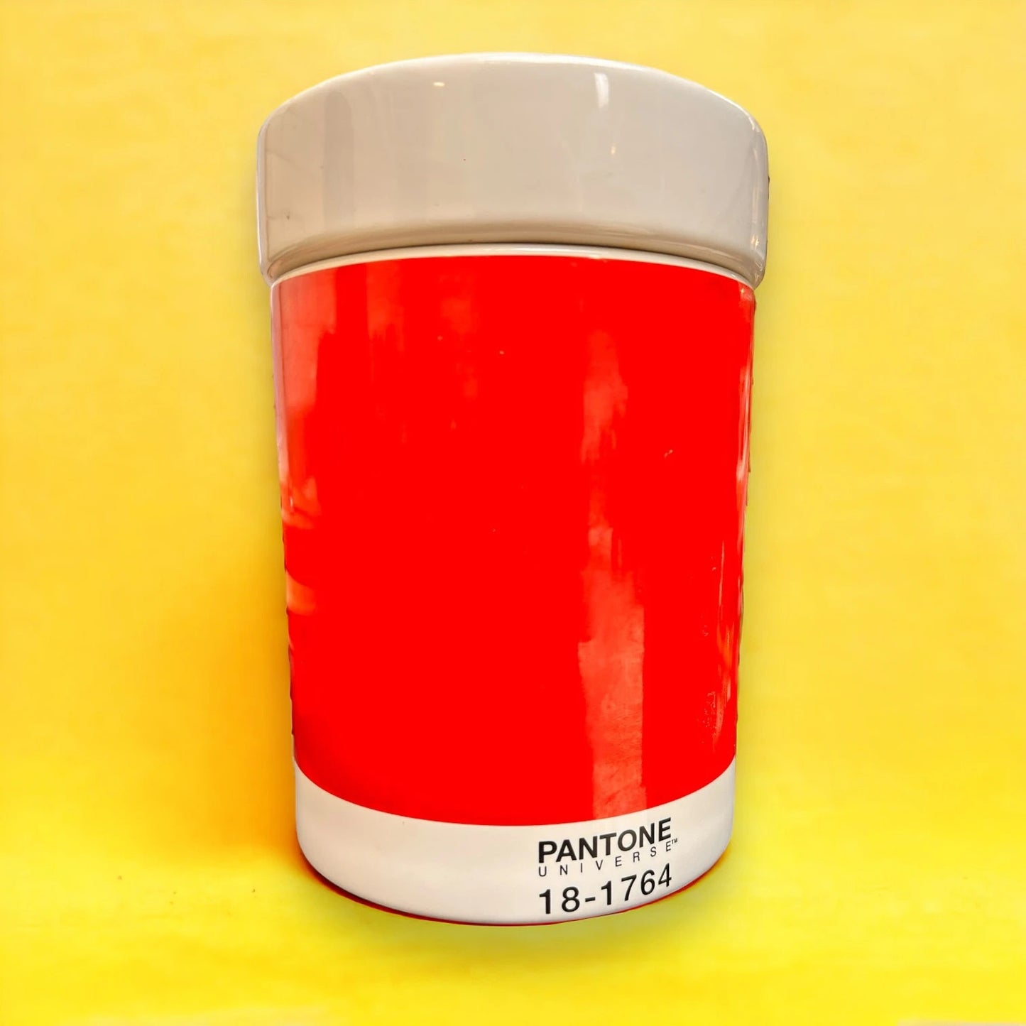 Vintage Pantone Red Coffee Jar