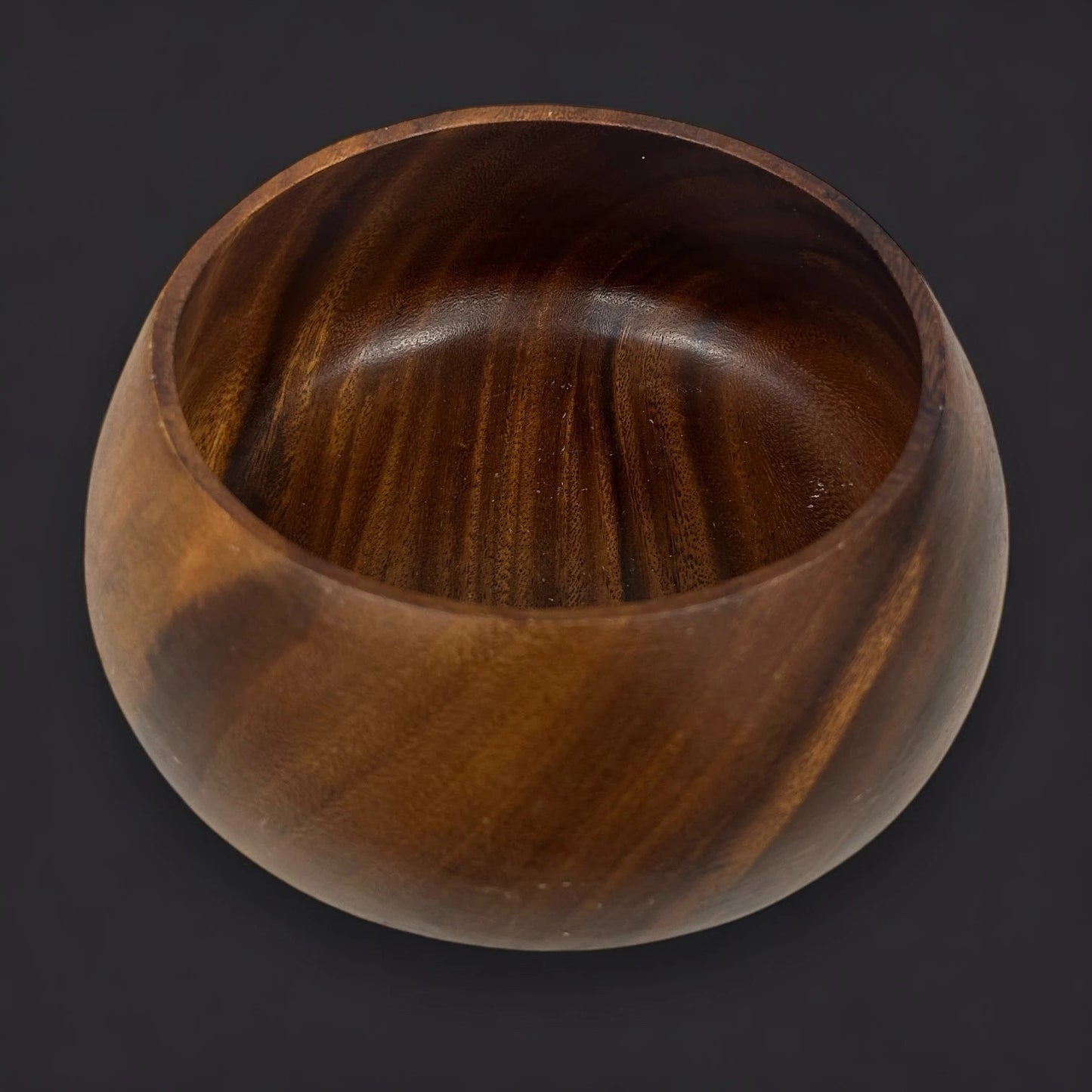 Mid Century monkeypod wood salad bowl