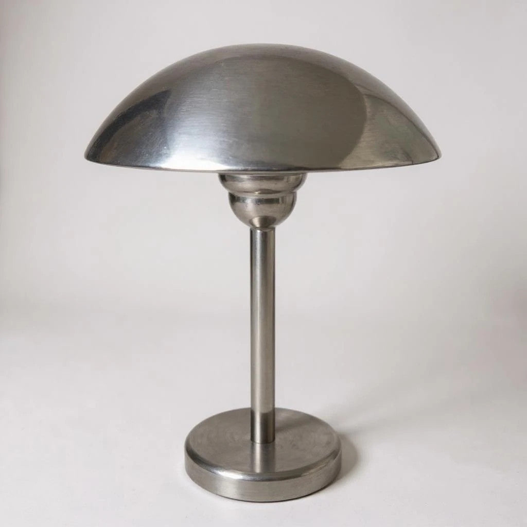 Vintage Ikea Space Age Chrome Mushroom Table Lamp
