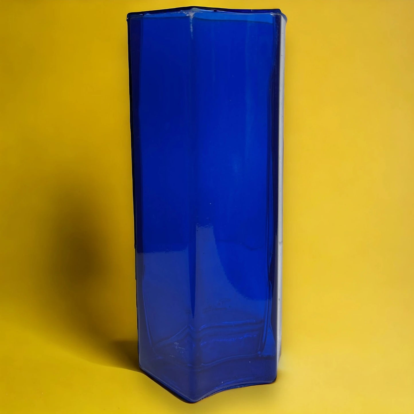Vintage 90s Ikea Cobalt Blue Glass Vase