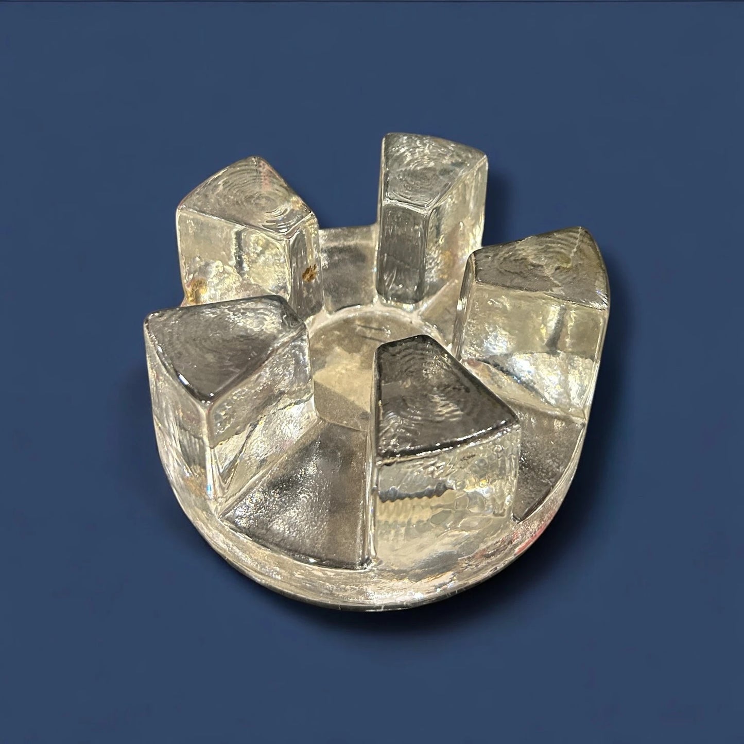 Mid Century Blenko Glass Candle Holder