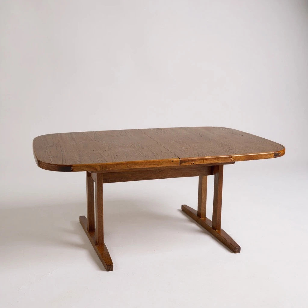 Vintage Danish Mid Century Extending Dining Table – Teak Scandinavian Modern Table