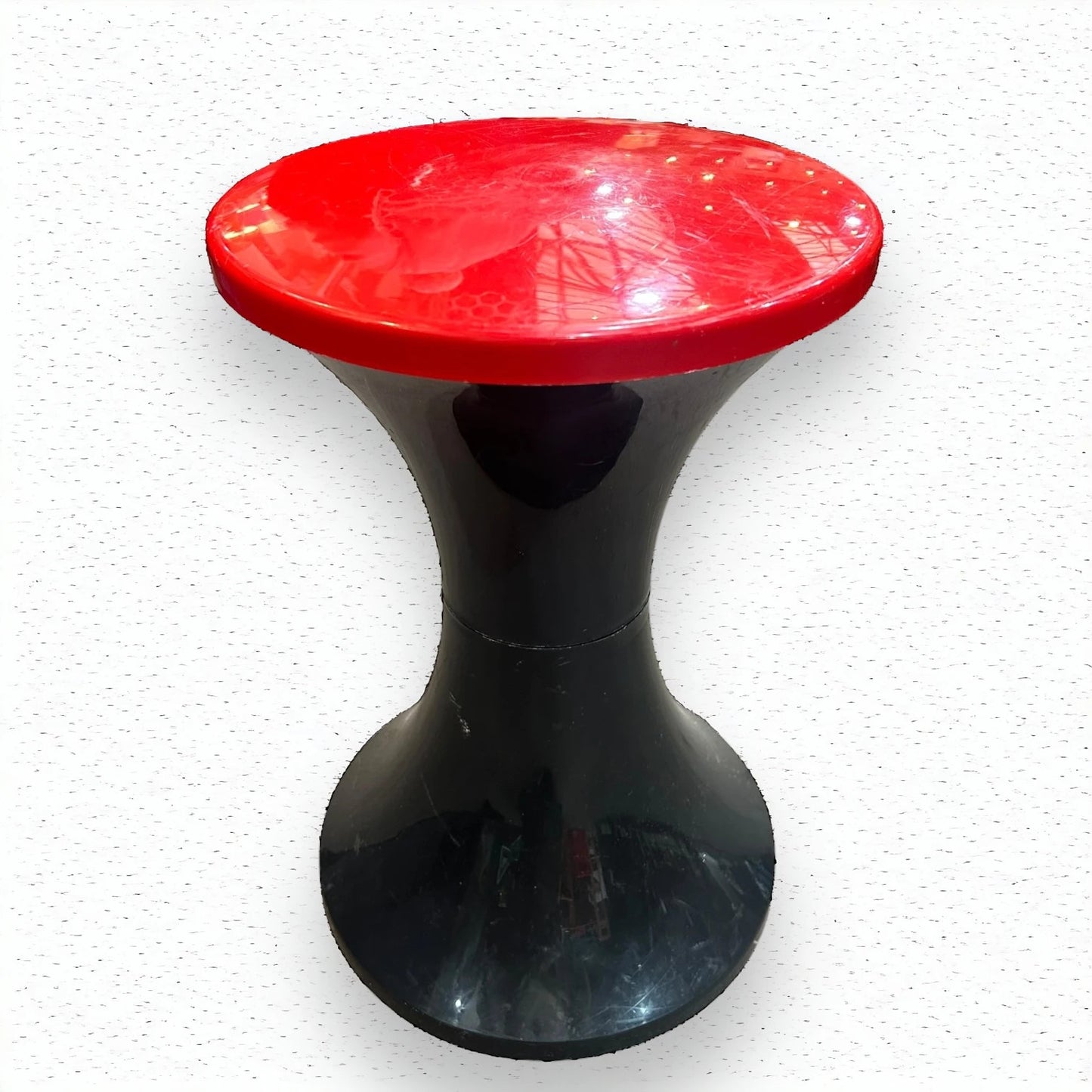 Mid Century Tam Tam Red and Black Stool