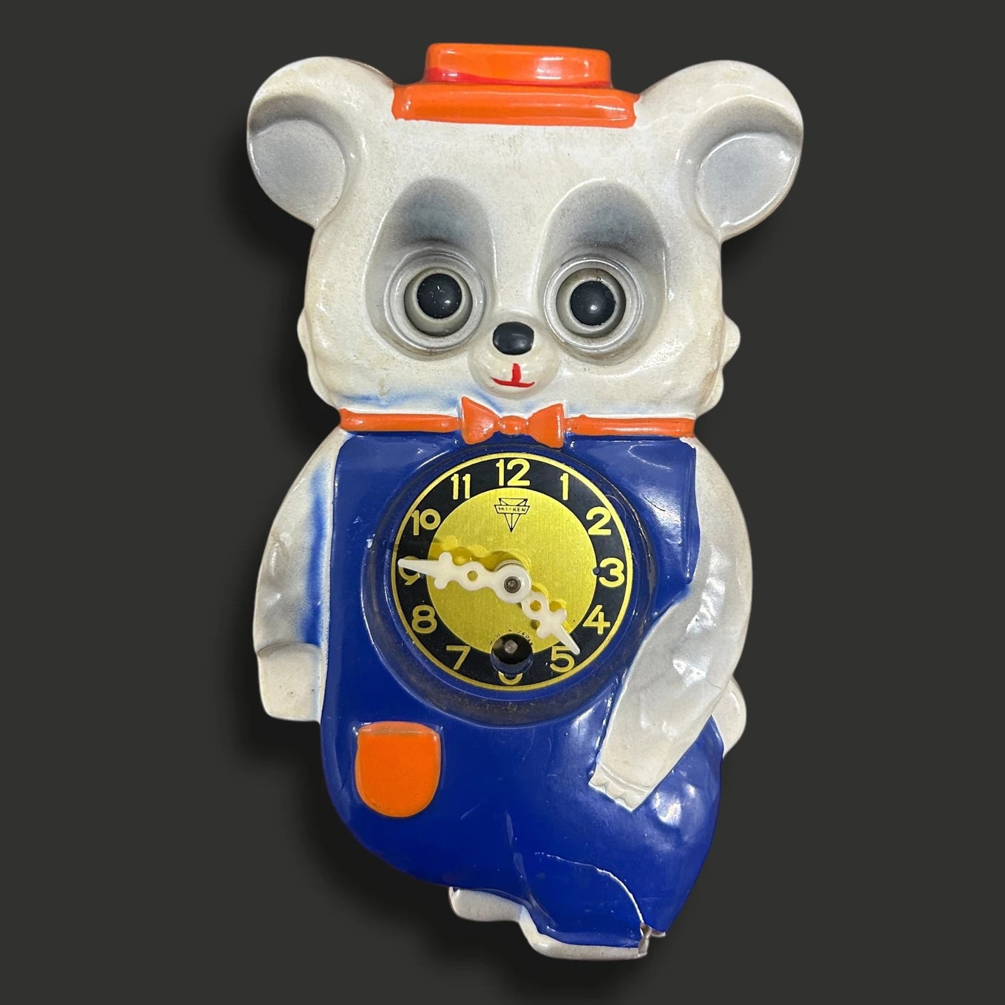Mid Century Japanese bear pendulum clock