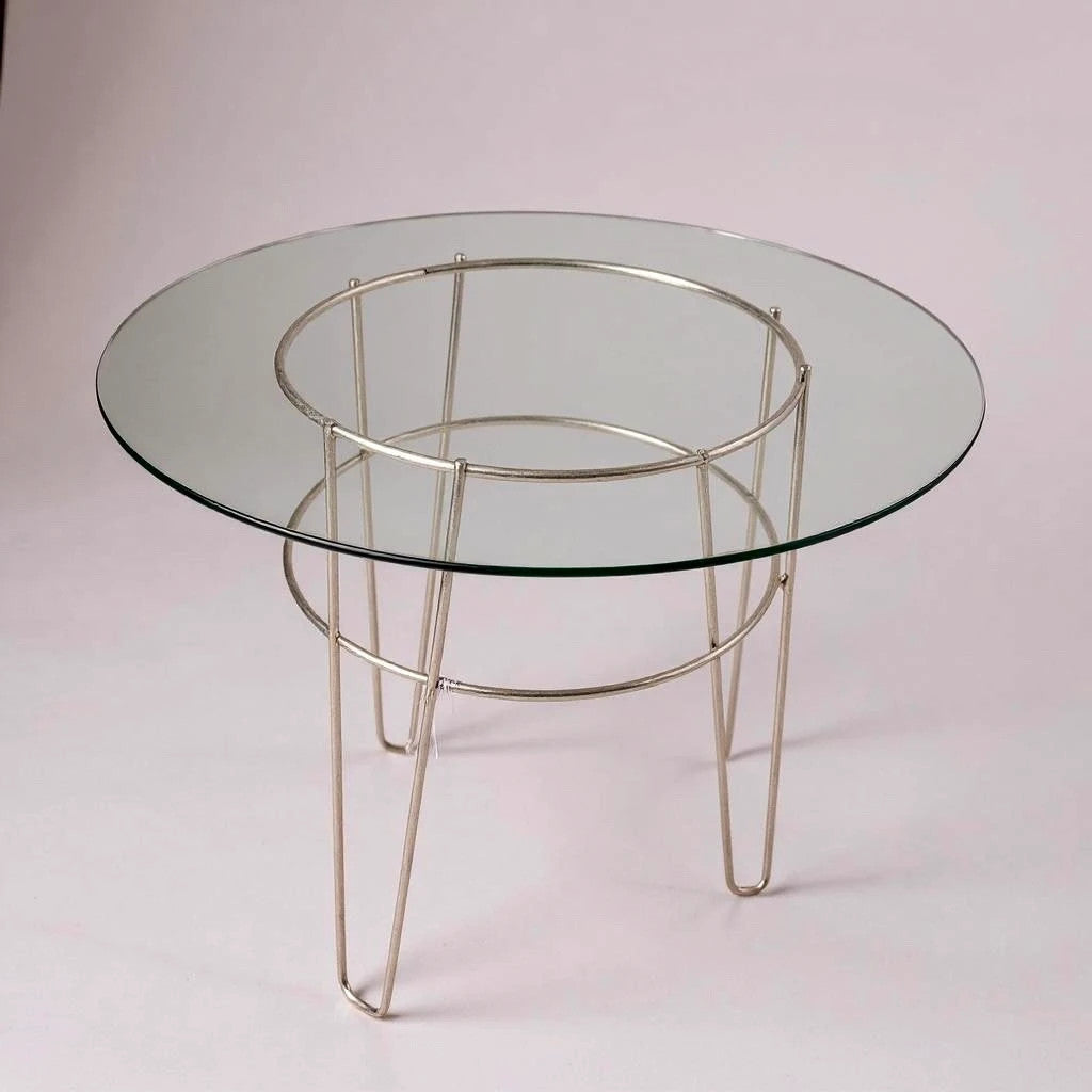 Mid Century Modern Wire Rack Smoked Glass Coffee Table