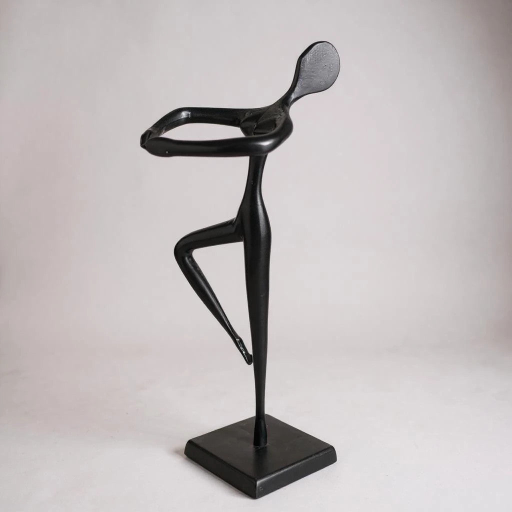 Vintage Bodrul Khalique Bronze Ballet Dancer Sculpture 11.25” Abstract for Ikea
