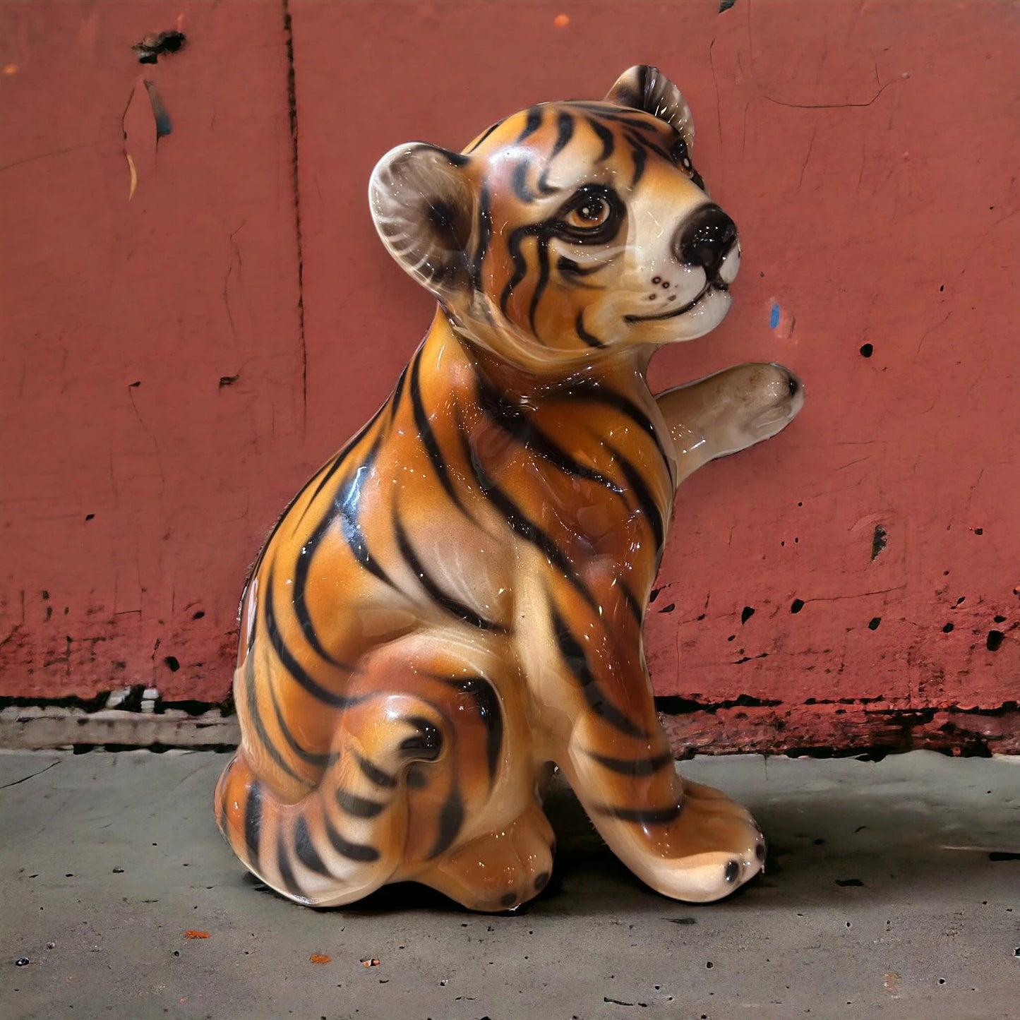 Mid Century Tiger Cub Sculpture