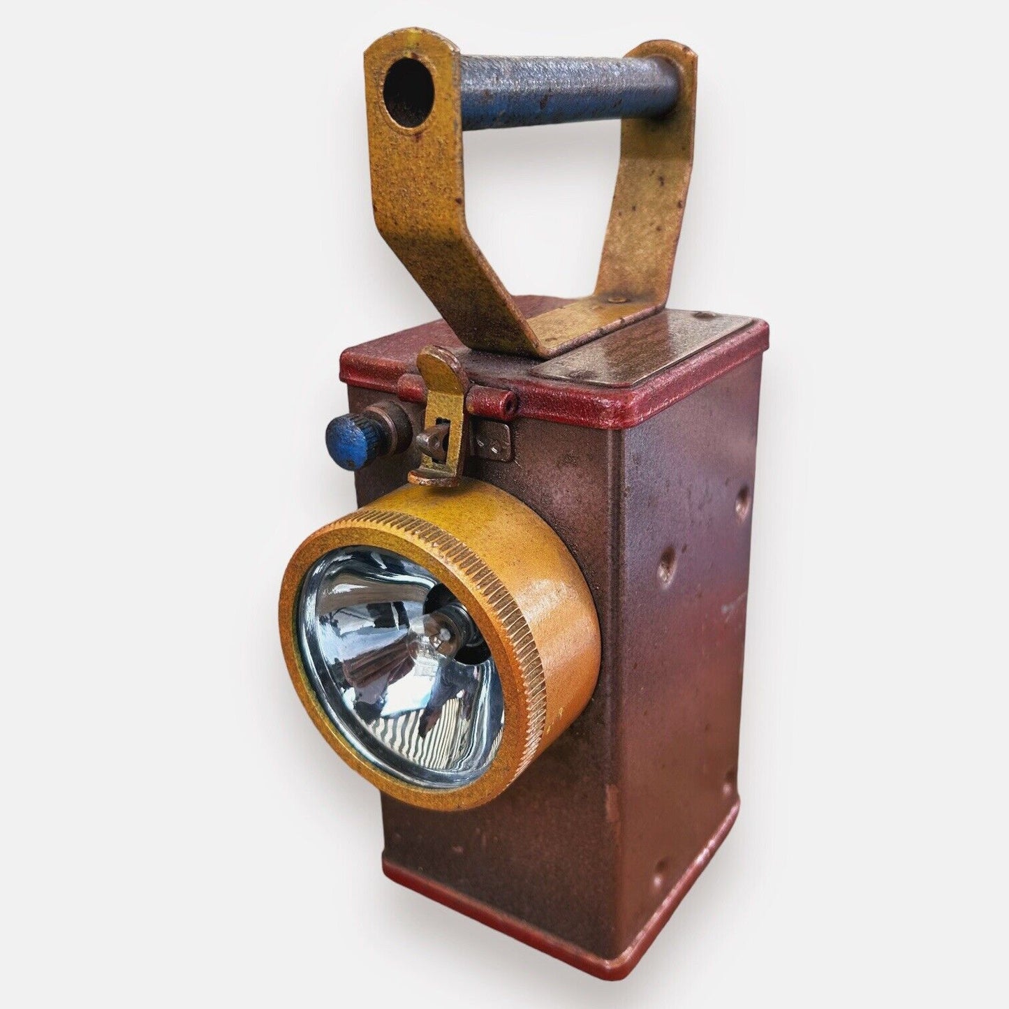 Vintage 1930s Nife Model 10A Hand Held Miners Lamp