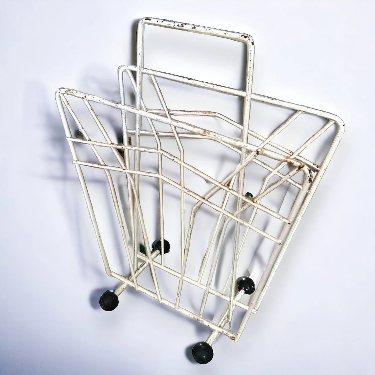 Mid Century Sputnik Magazine Storage Rack