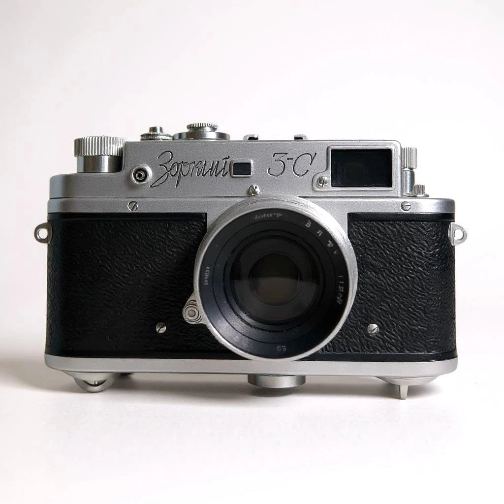 Vintage 1950s Zorki 3C 35mm Rangefinder Film Camera