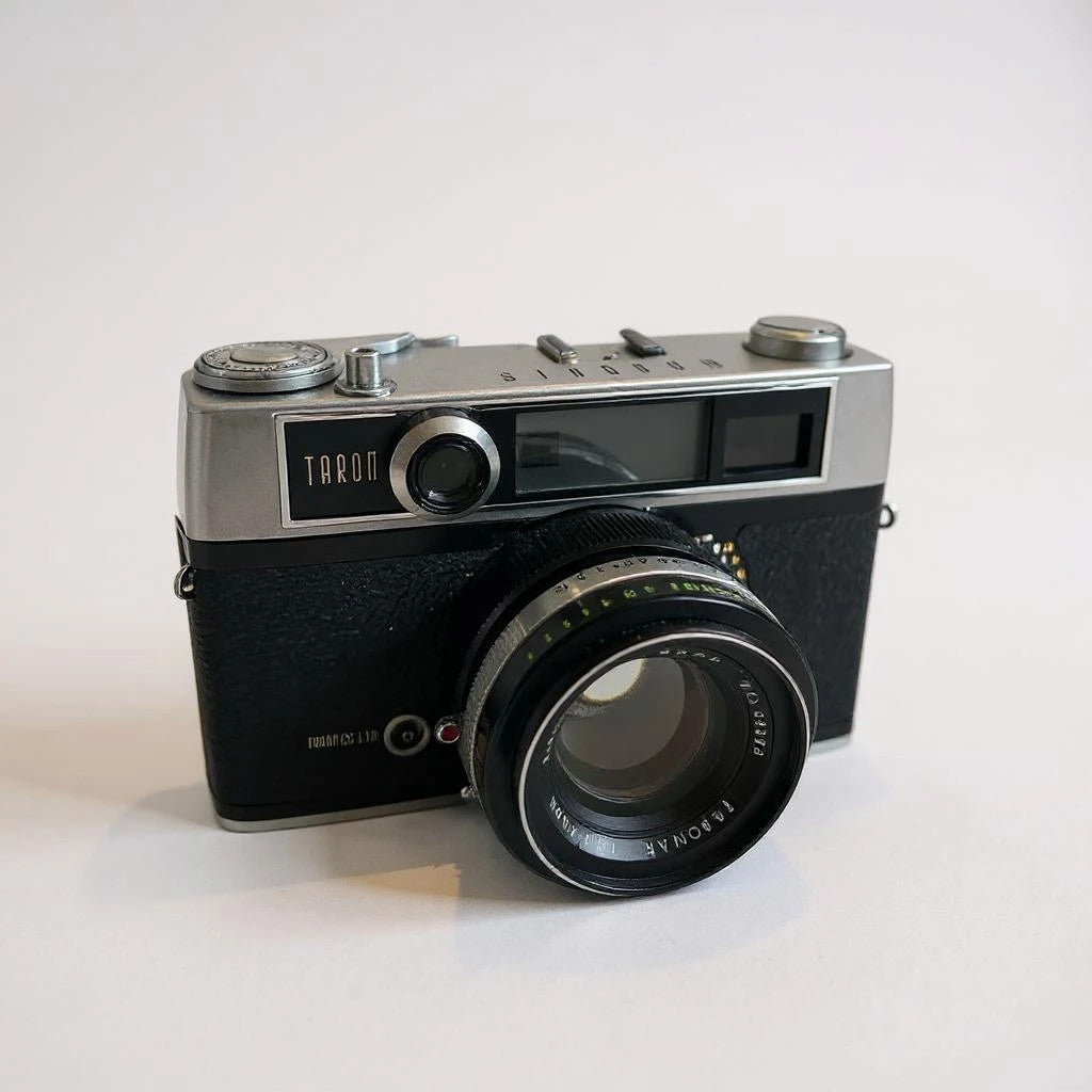 Vintage 1970s Taron 35mm Film Camera | Retro Japanese Rangefinder
