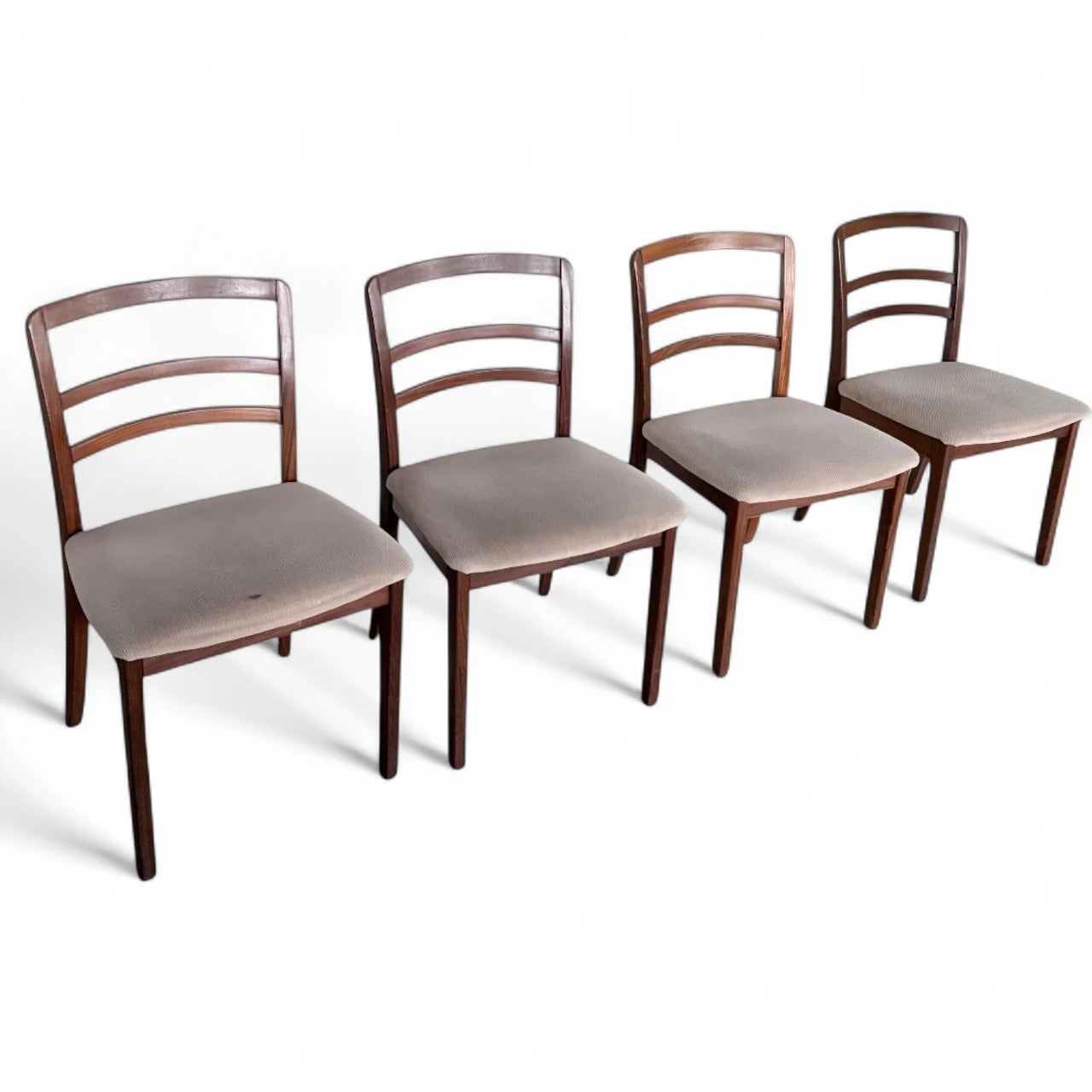 Set of 4 G Plan Ladder Back Dining Chairs | Mid-Century Teak