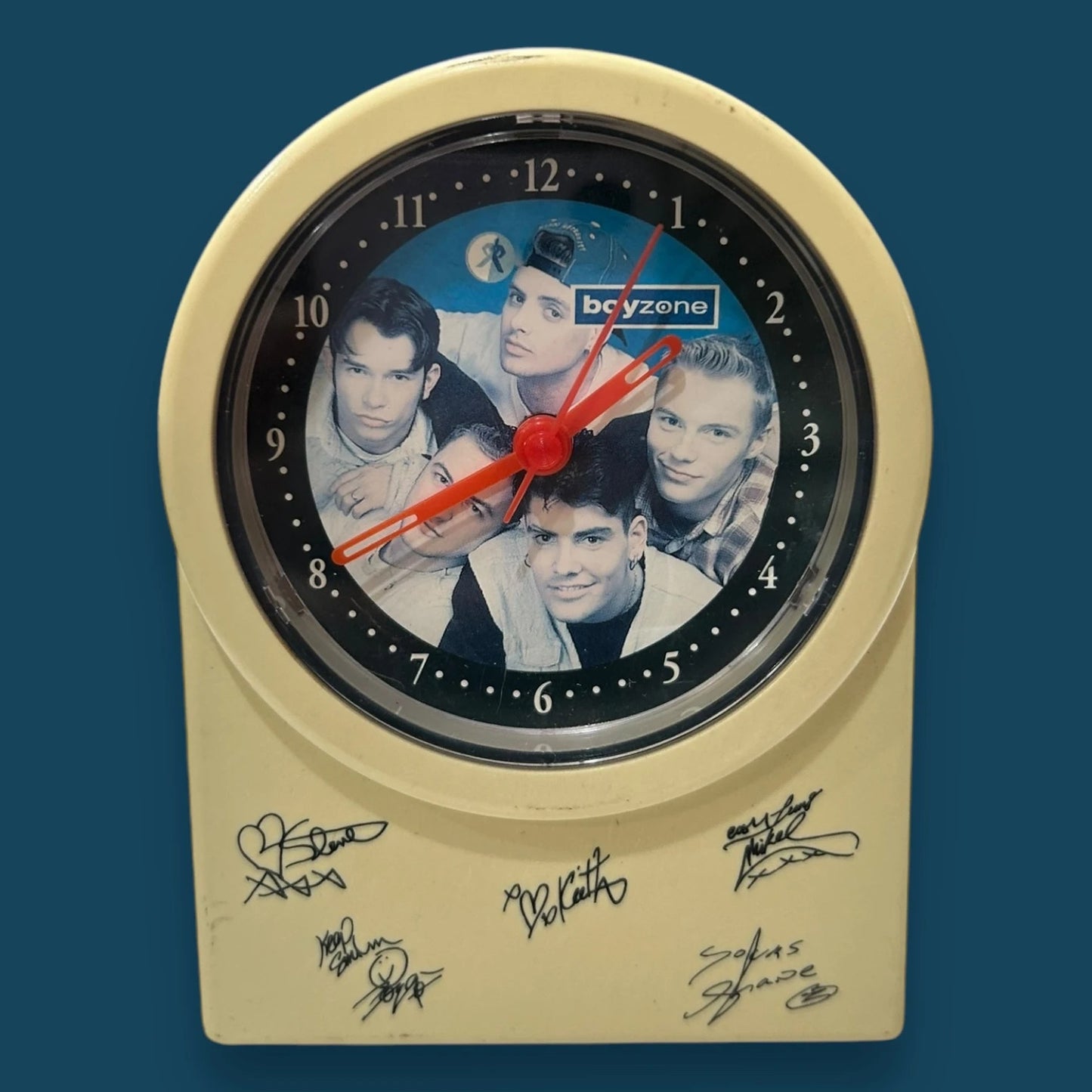 Vintage 90s Boyzone Signed Alarm Clock