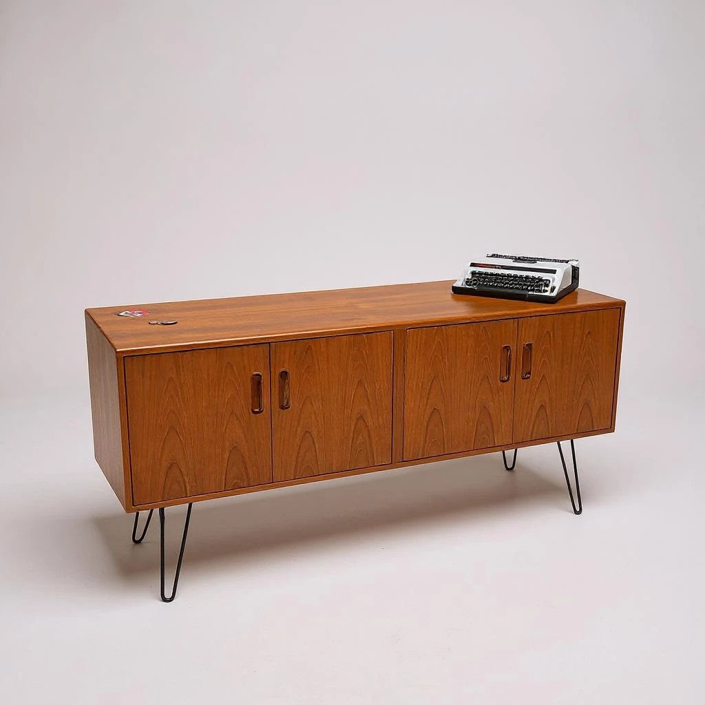 Mid Century Modern G Plan Fresco Sideboard | Vintage Teak Sideboard on Hairpin Legs