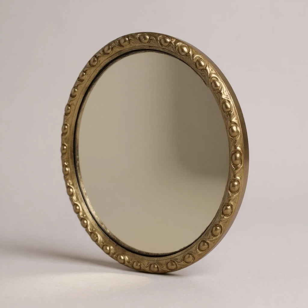 Vintage Convex Mirror – Round Gilt Frame Wall Mirror