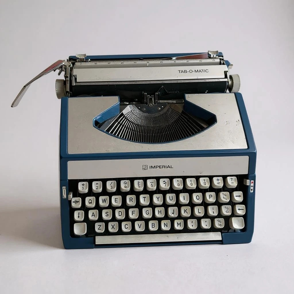 Mid Century Modern Imperial Portable Typewriter