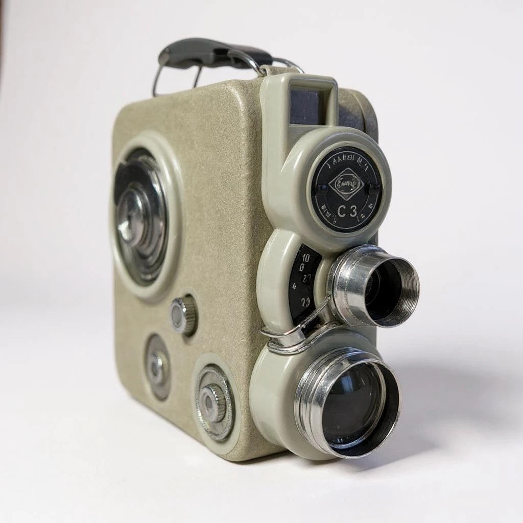 Vintage 1950s EUMIG C3 double 8mm Movie Film Camera
