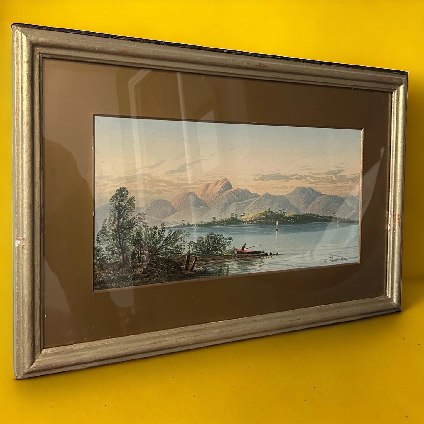 Vintage 1904 Nature Oil Painting