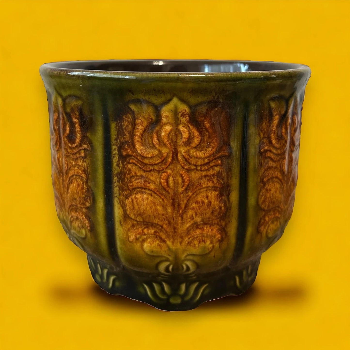Mid Century West German Lava Plant Pot