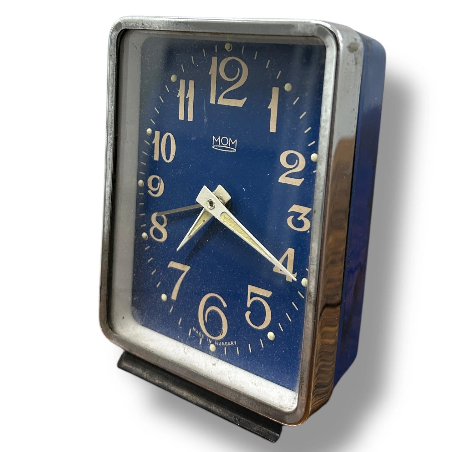 Mid Century Cobalt Blue MOM Hungary Alarm Clock