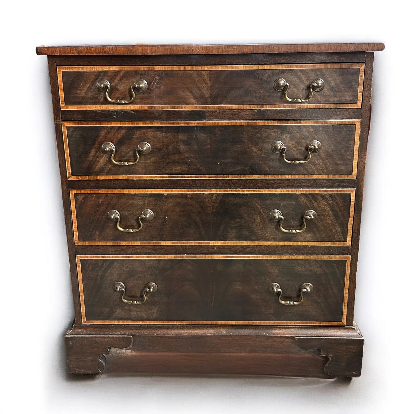 Mid Century Modern English Walnut Chest of Drawers