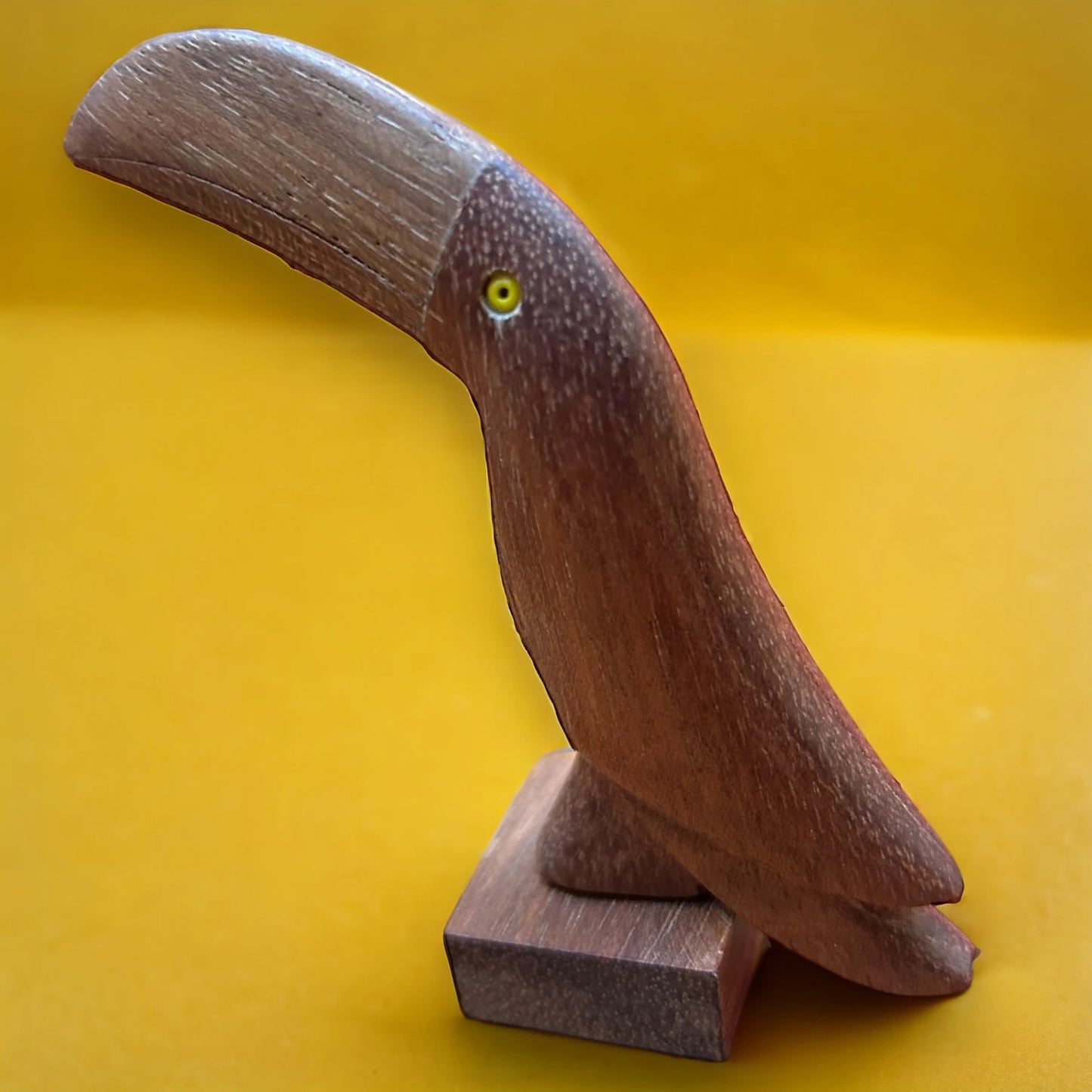 Mid Century Teak Wood Toucan Letter Holder