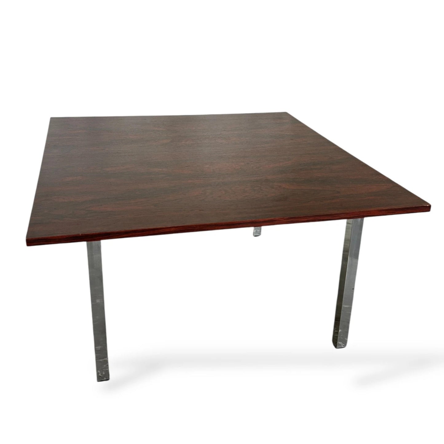 Mid Century Rosewood and Chrome Coffee Table