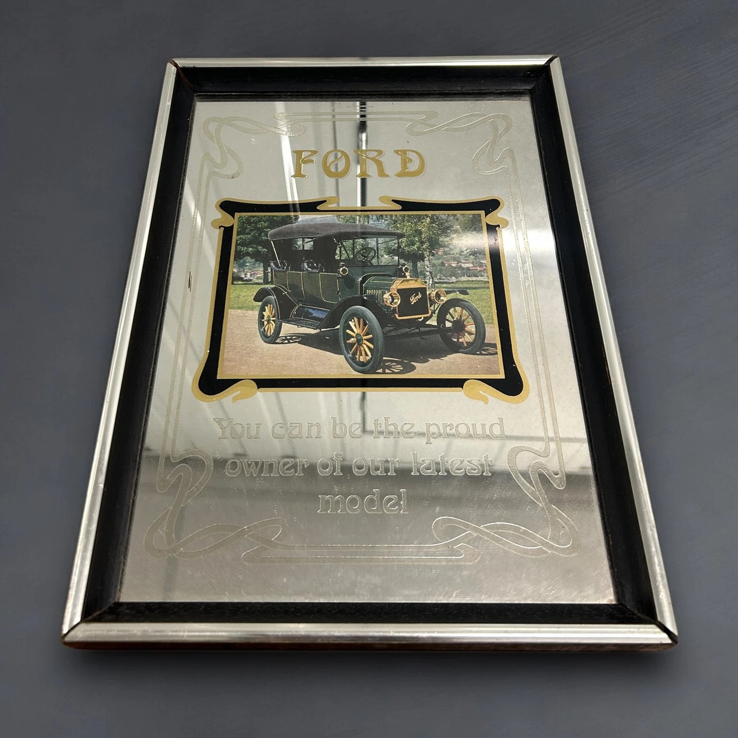 Vintage 1970s Ford Wall Mirror