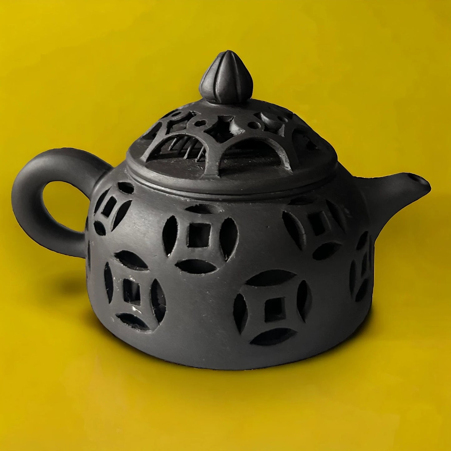 Vintage Yixing Zicha Chinese Black Teapot