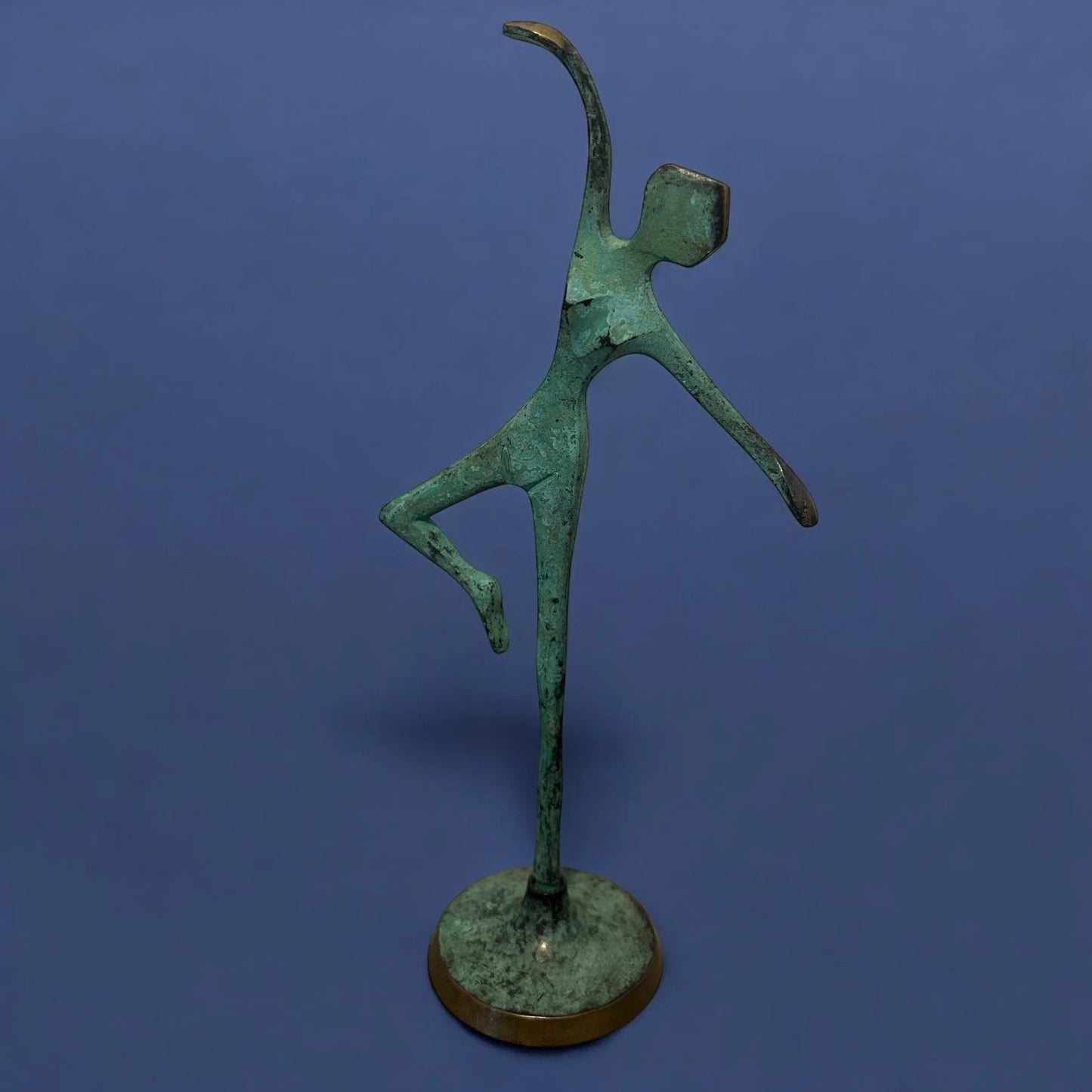 Mid Century Bronze Contemporary Ballet Dancer Sculpture