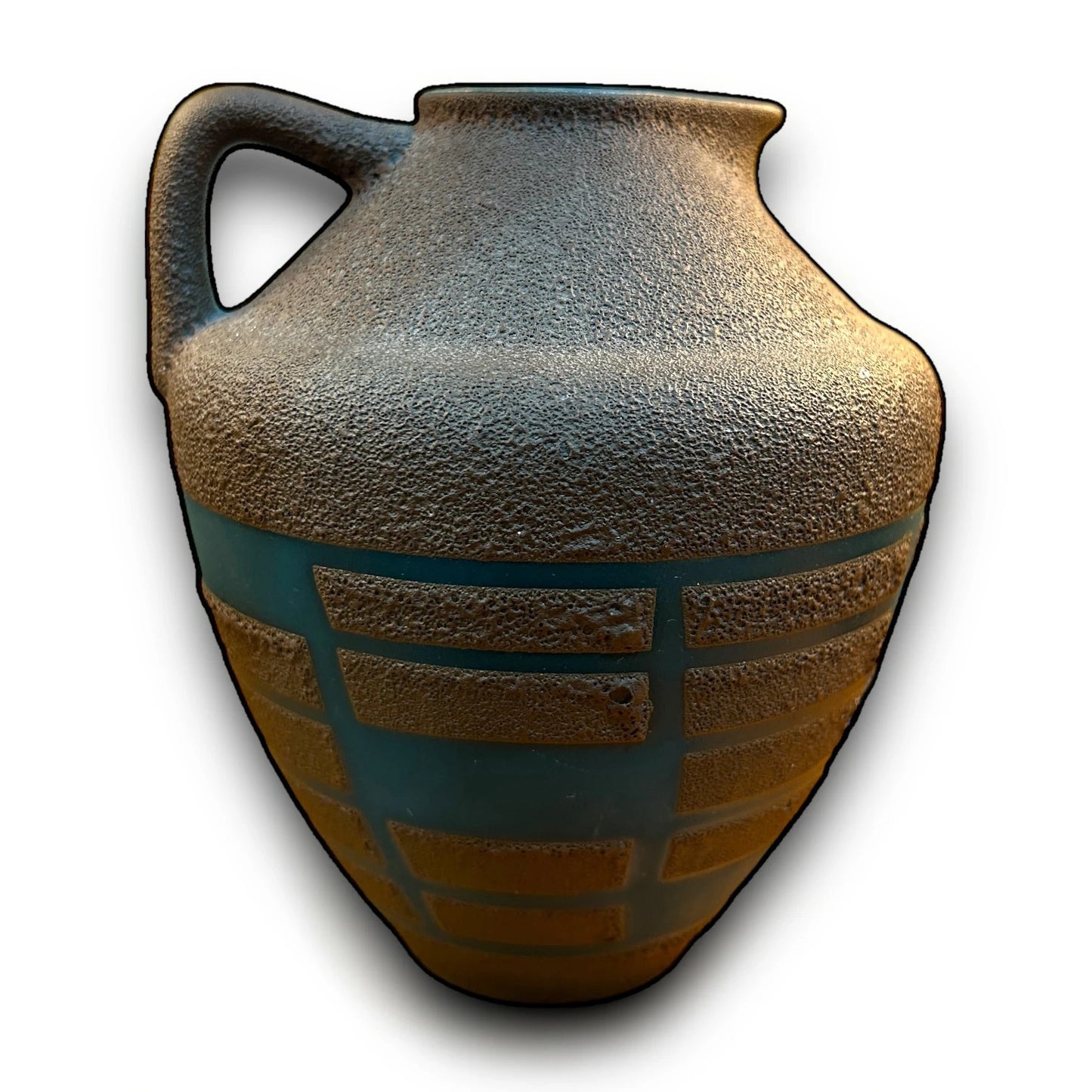 Mid Century West German Lava Pottery Jug